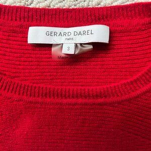 Gerard Darel sweater size 3 in holiday red